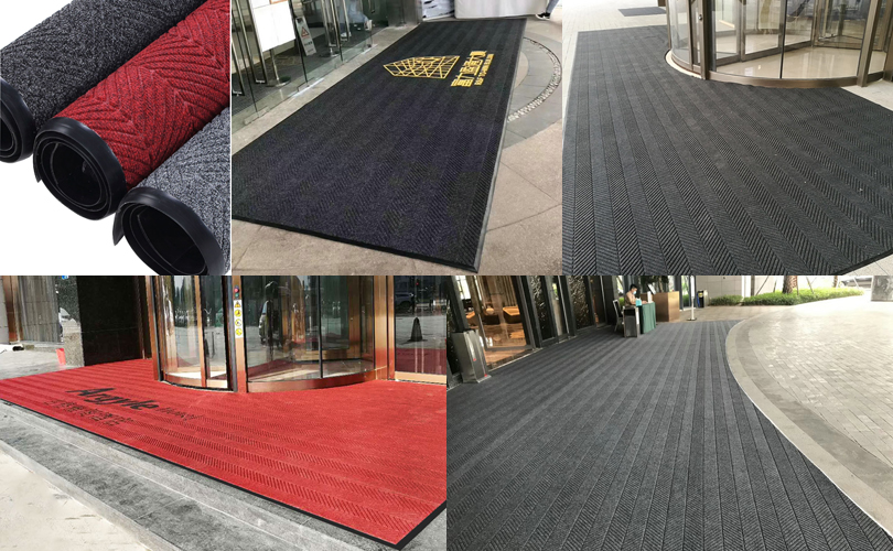門口除塵毯 門口除塵刮泥腳墊，定制門廳除塵地毯