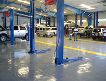 【汽車修理廠地面地板】汽修廠地面用什么材料？