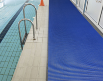 游泳館泳池防滑地墊，疏水防滑地面卷材